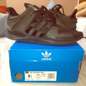 Men’s Adidas EQT Support ADV- All Black 9.5